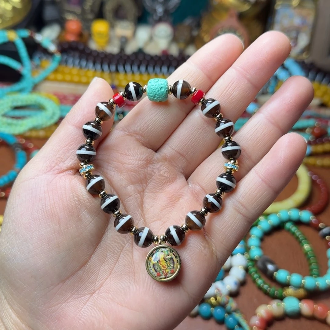 琉璃颈饰藏式108/藏式手串