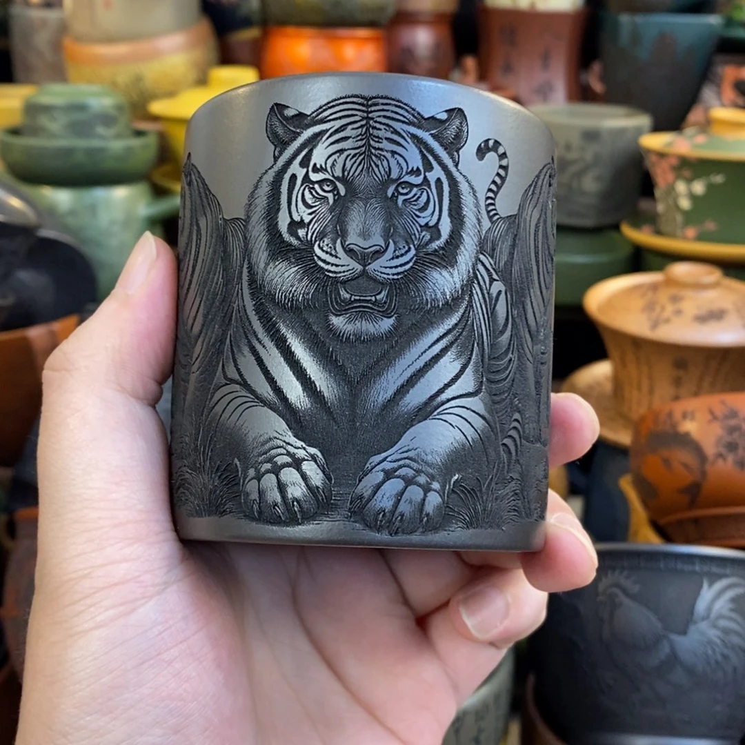 紫砂公道杯宜兴全手工紫砂杯