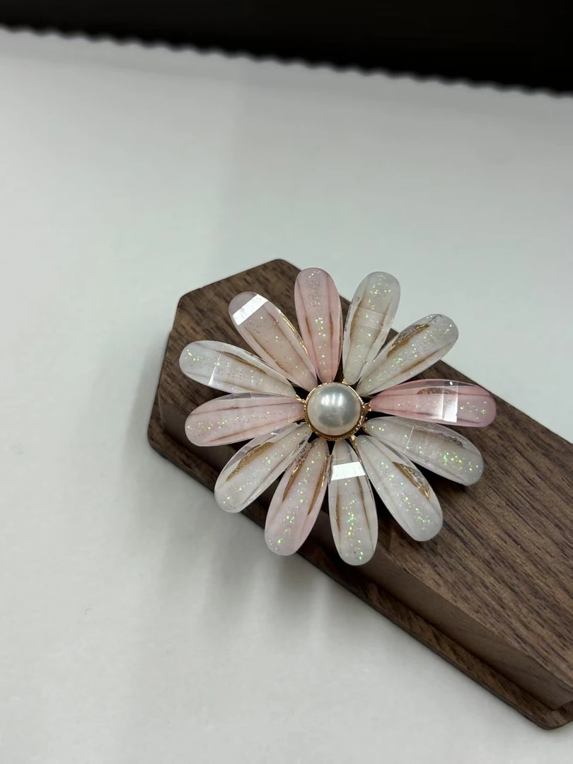 943天然珍珠胸针