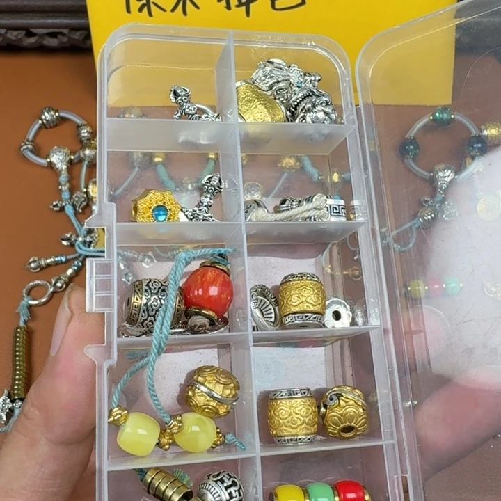 合成碳硅石铜合金文玩配饰帝王套1号