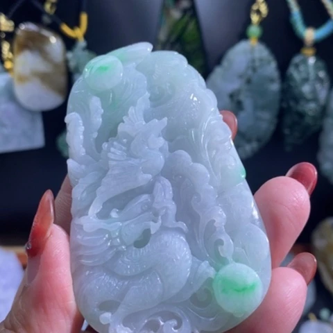 【闪购商品】颈饰未镶嵌翡翠龙凤