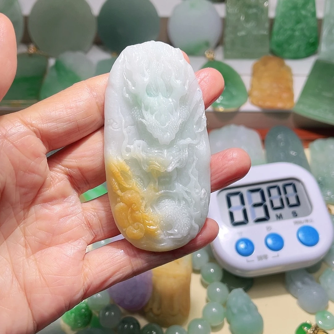 大***丹定制翡翠未镶嵌天然翡翠定制