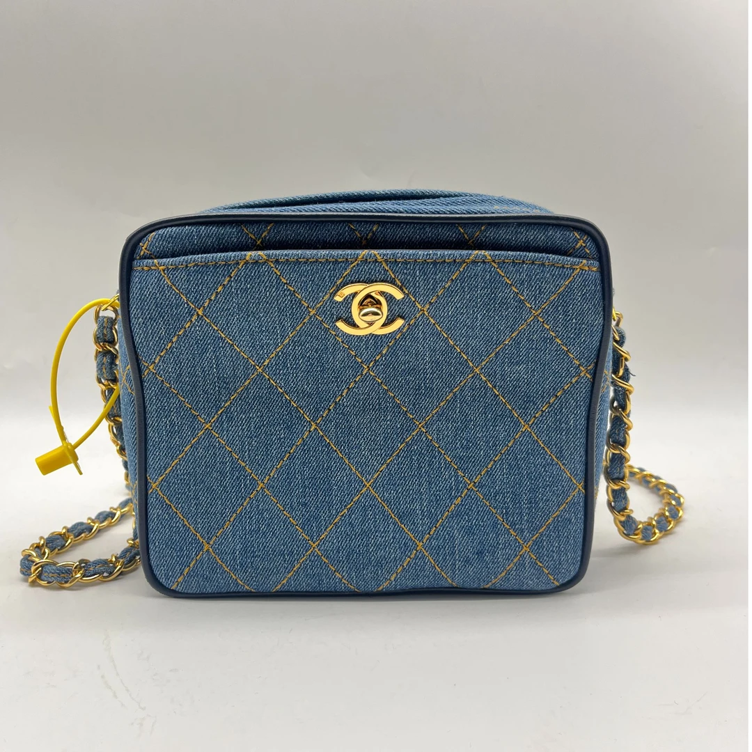 99新 Chanel/香奈儿 vintage牛仔相机包丹宁款