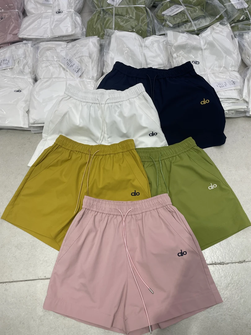 王姐专属-2025夏季新品松紧腰抽绳字母刺绣短裤【本-3507】