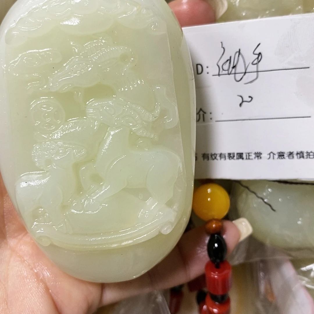 石材袖*古青石手把件