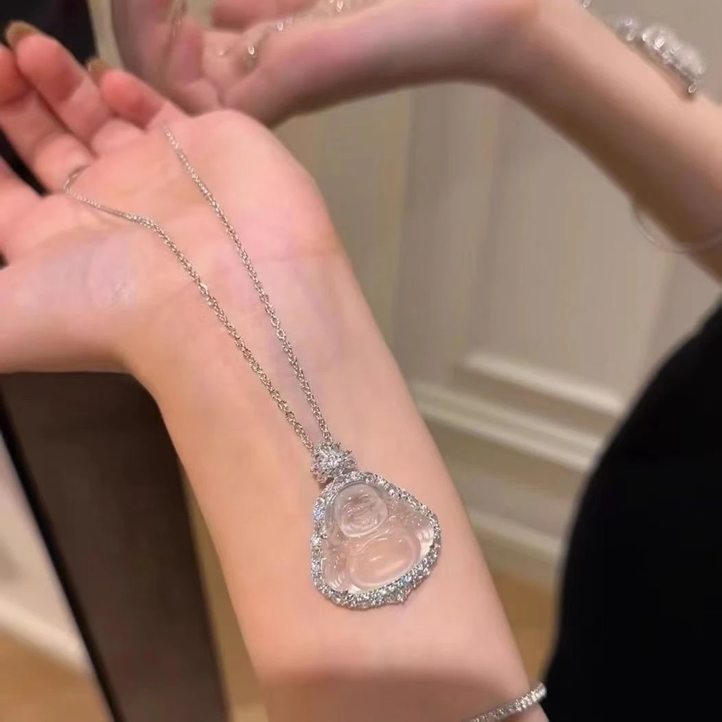 钛钢项链 新中式佛公项链精致2025新款百搭锁骨链女S