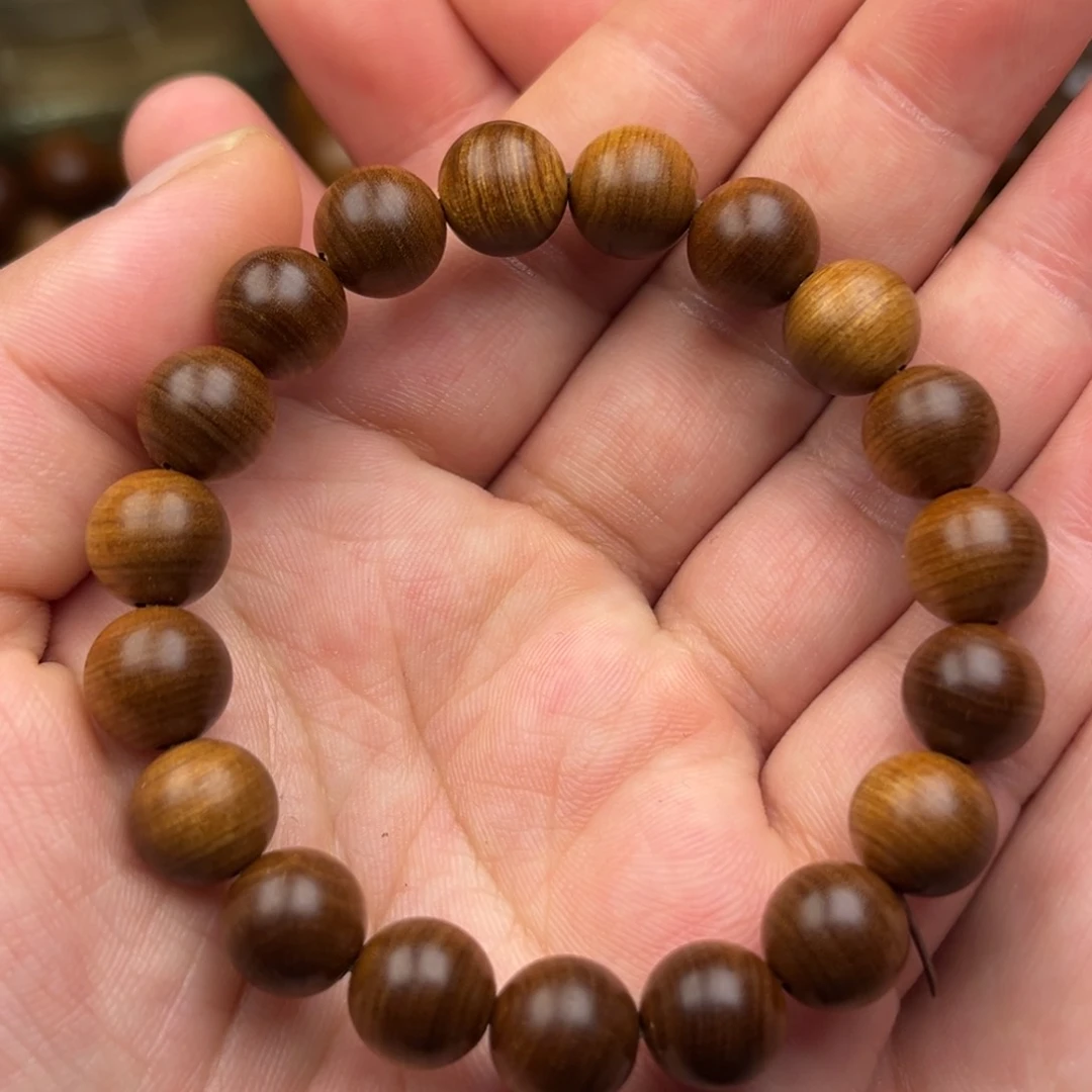 檀香木老山檀10圆珠单圈