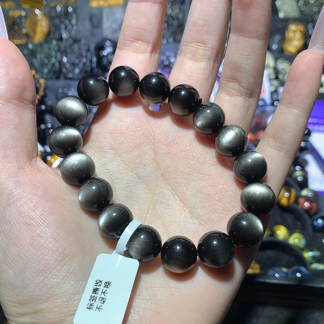 魔***芋未镶嵌黑曜岩手串