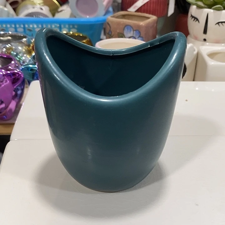 摆件陶盆有孔 微瑕介意勿拍