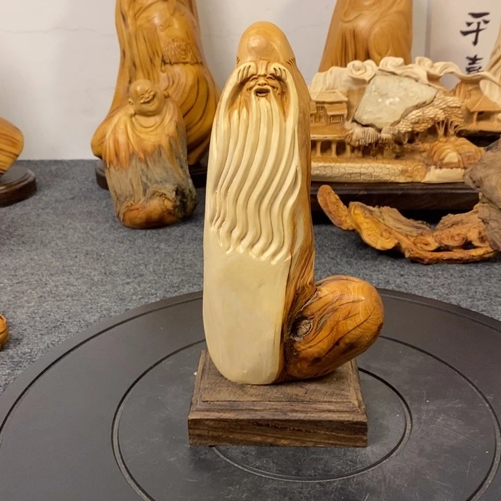 柏木（崖柏）寿星公摆件
