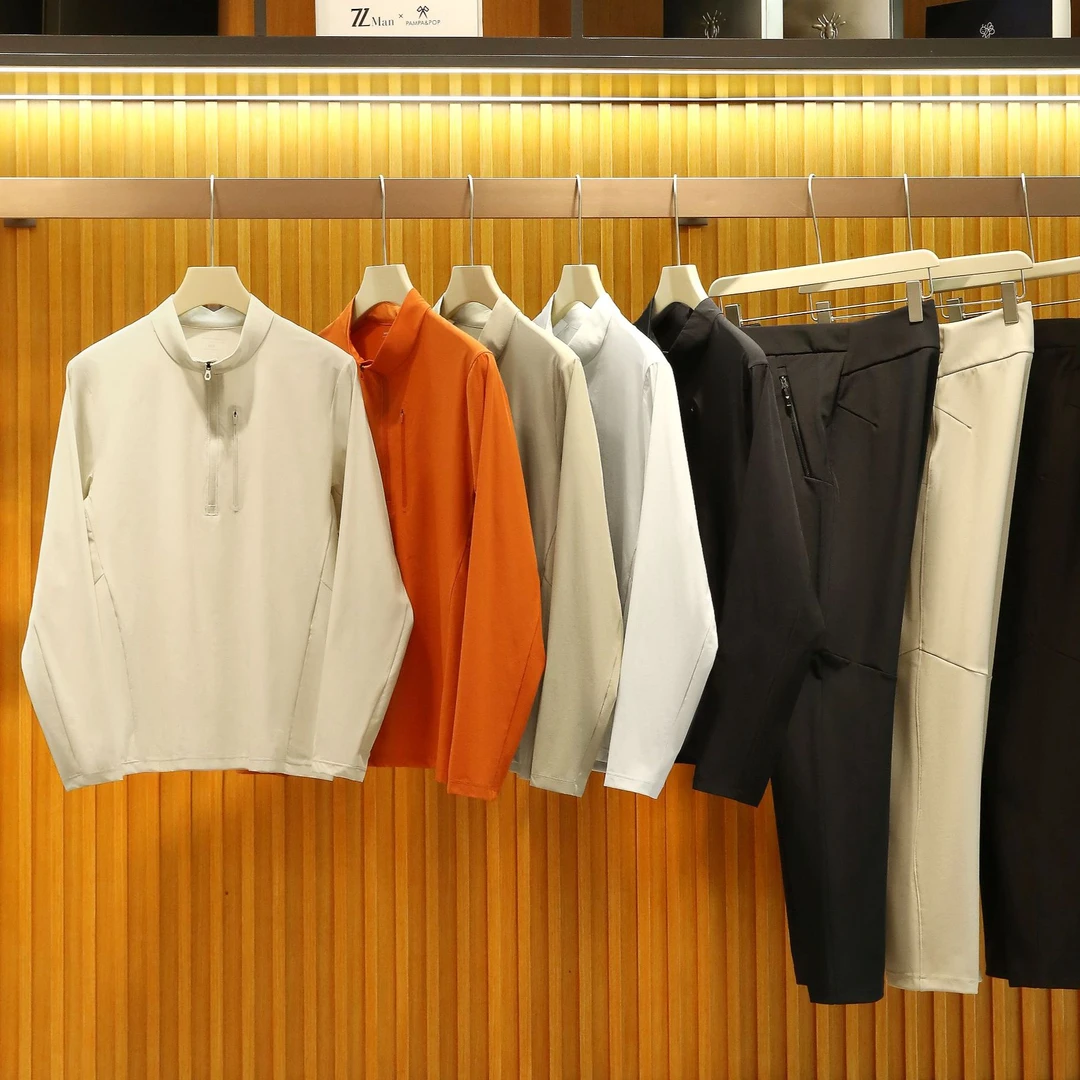 男女同款夏季户外透气速干皮肤衣半拉链休闲时尚长袖防晒衣HB2010