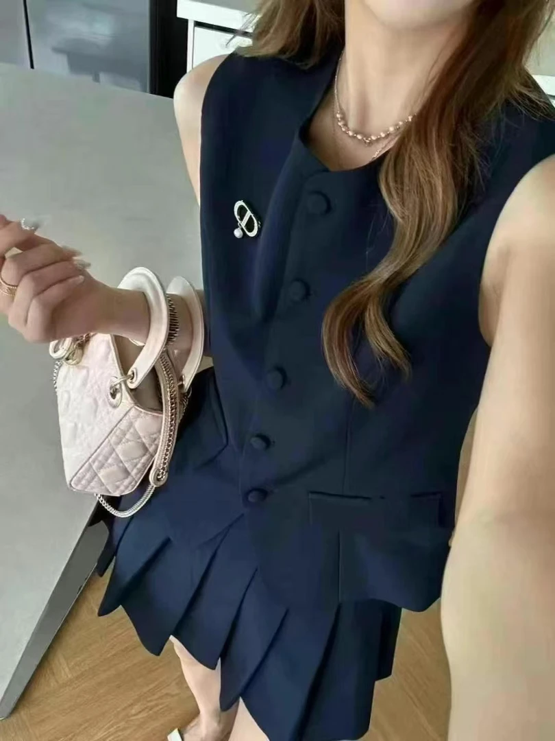 悦己•新款韩版排扣古风时尚套装