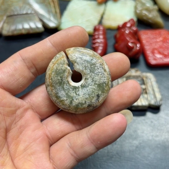 吊坠白玉菩提把件