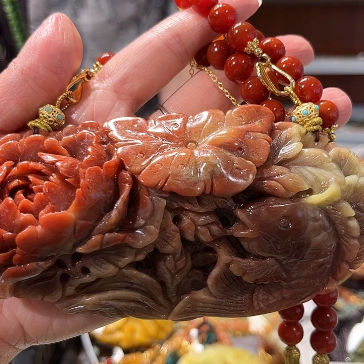 岫玉未镶嵌毛衣链