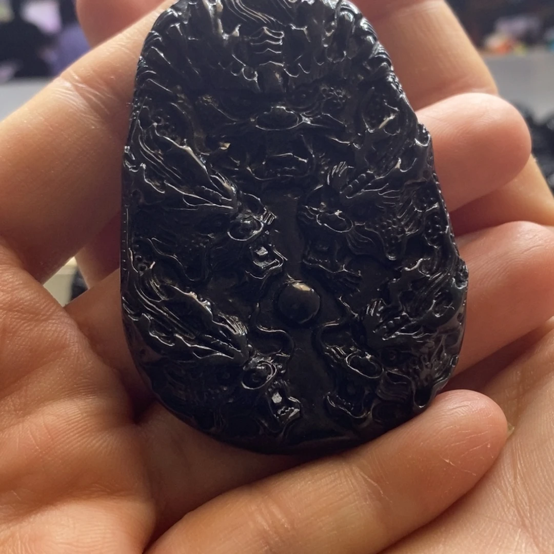 翡翠未镶嵌项链mc661229九龙