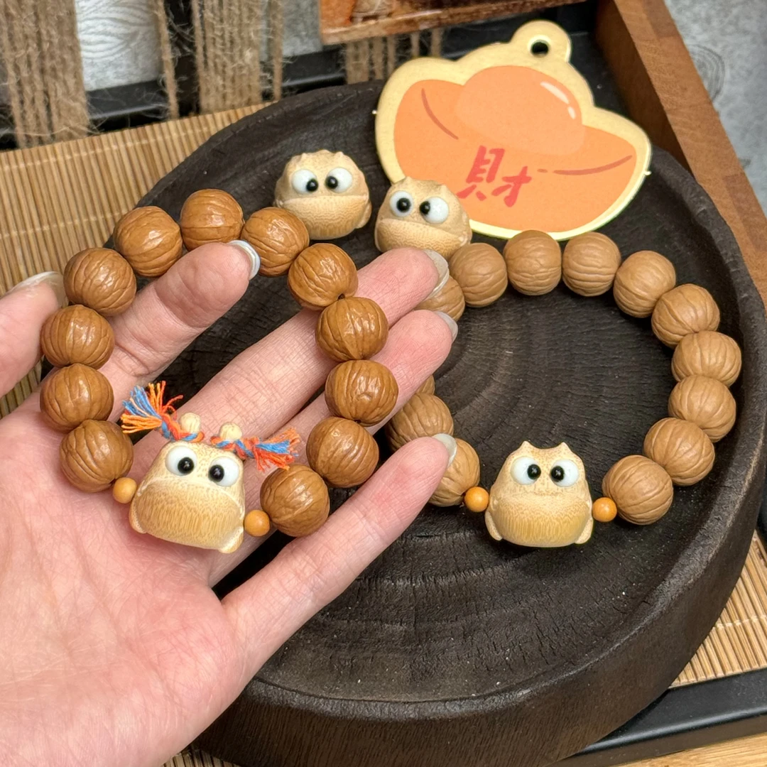 辫子呱呱南瓜猴头手串·尺寸约14mm·手围默认15cm可备注