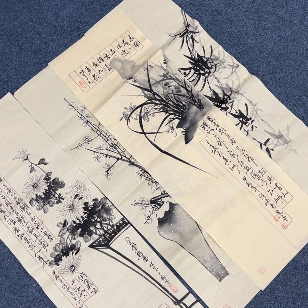 国画手绘画作品和绘画