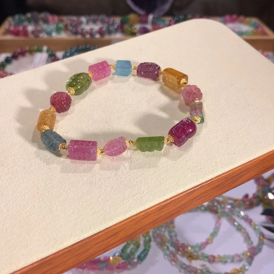 多样性发货一件未镶嵌碧玺梦**乔