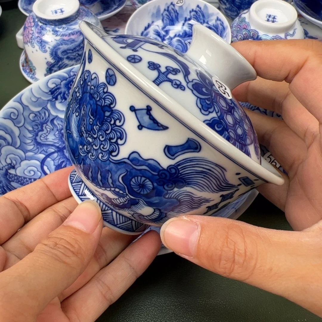 景德镇纯手工纯手绘茶具木木65