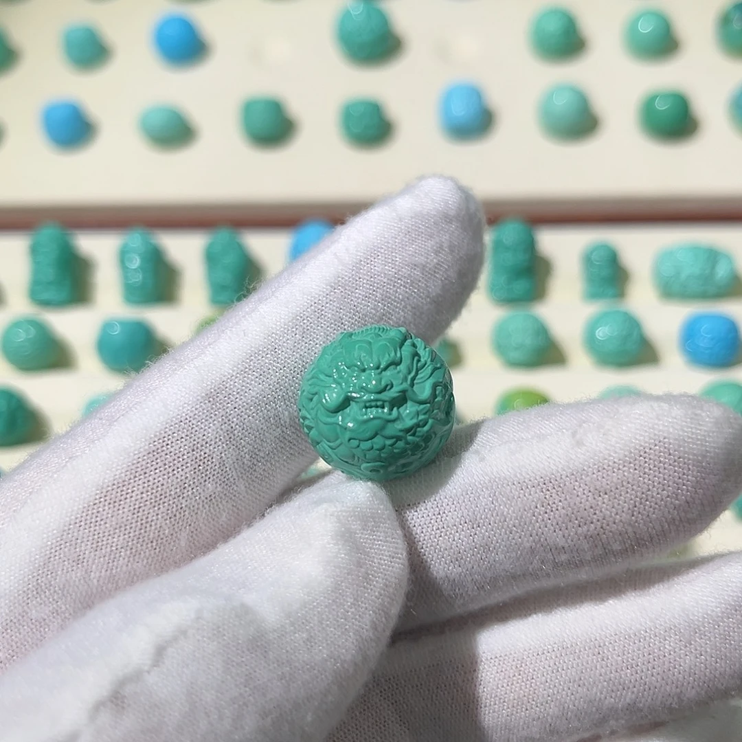 那***好高瓷绿龙珠直径17