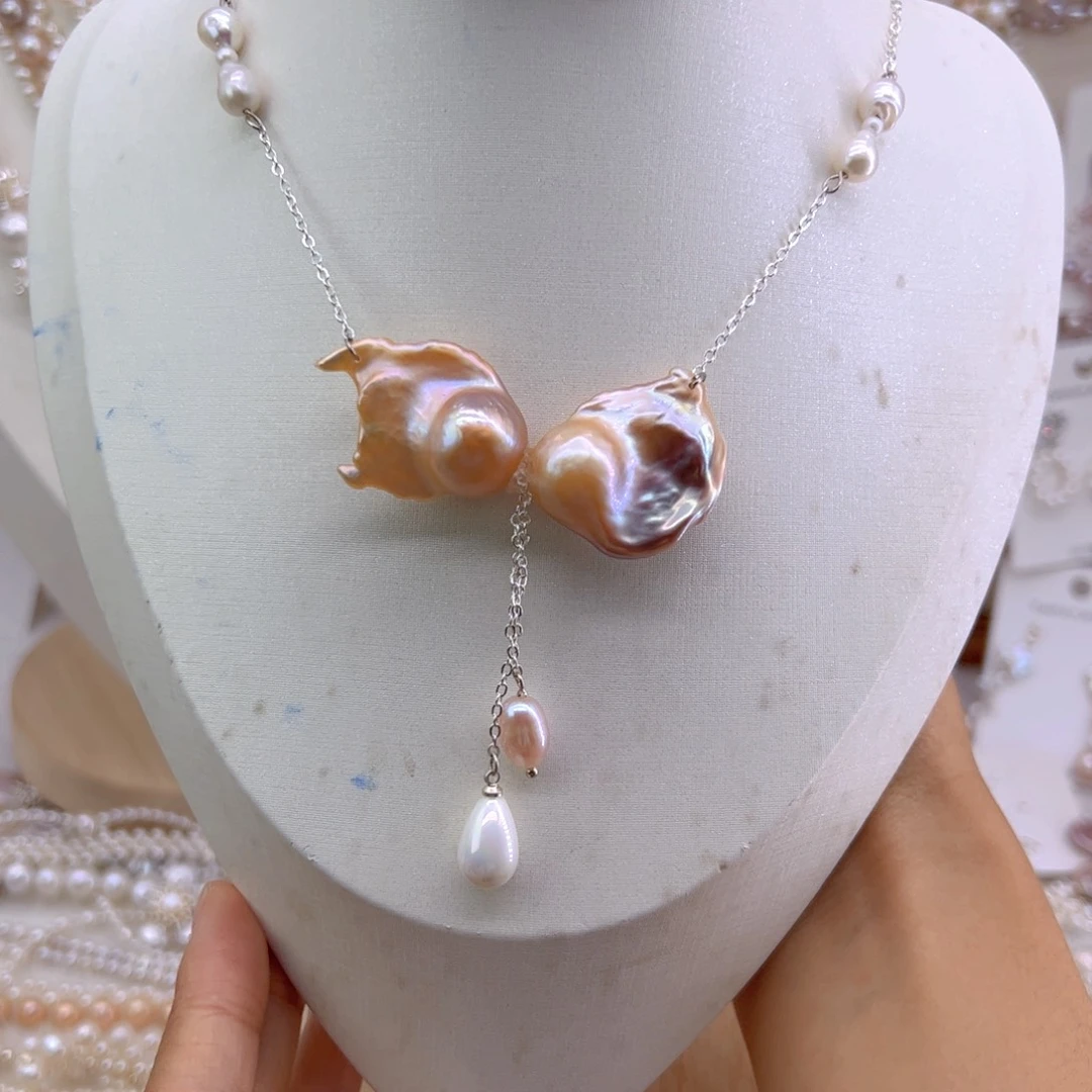 未镶嵌淡水珍珠耳饰项链