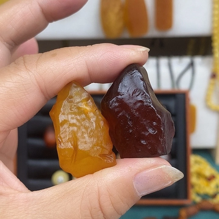 留***猫蜜蜡未镶嵌珠宝奇石原石