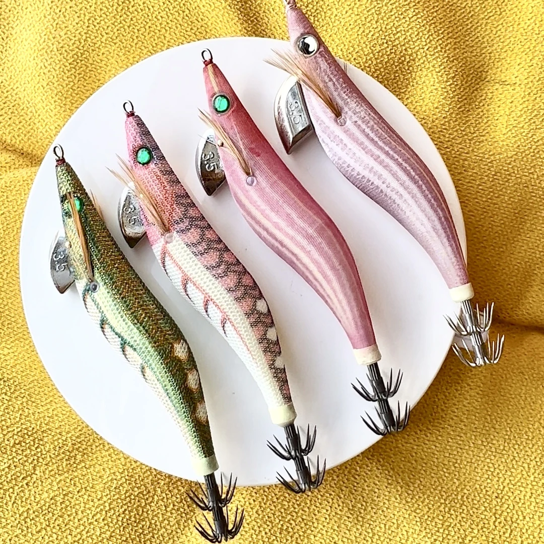 精品木虾鱿鱼钩两个（钓鱿鱼火箭吹筒墨鱼八爪鱼）