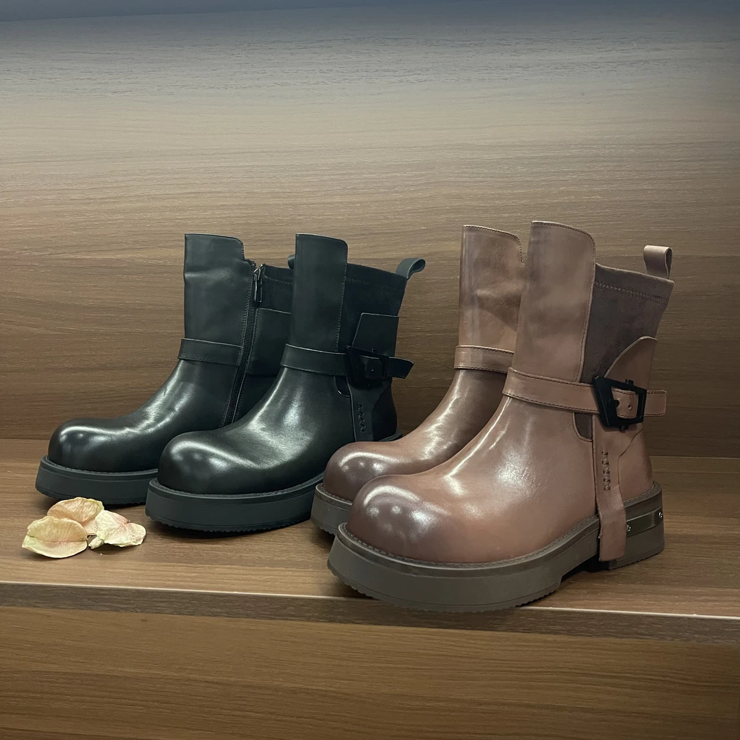 FUJIA STYLE新款韩版简约百搭时尚靴子X5313