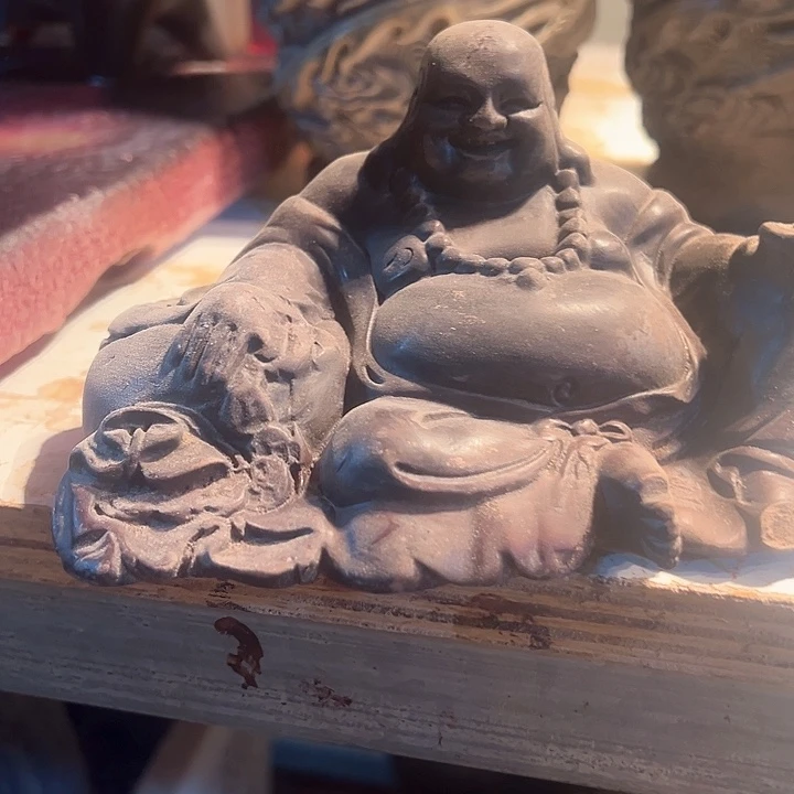 木黑檀车摆佛一个微瑕疵