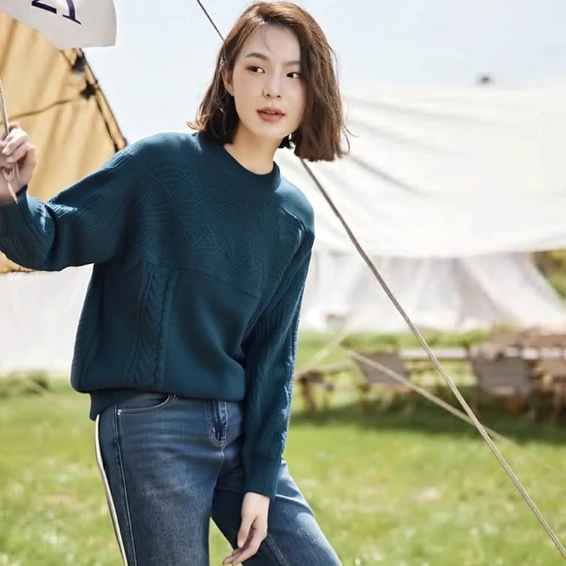 34537【卡系列】休闲百搭针织衫C311M689