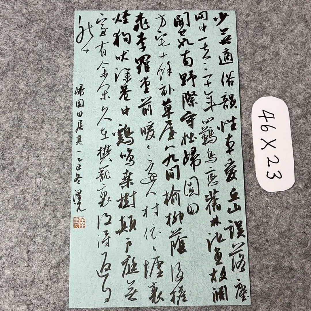 书法国展书家廖老师46+23