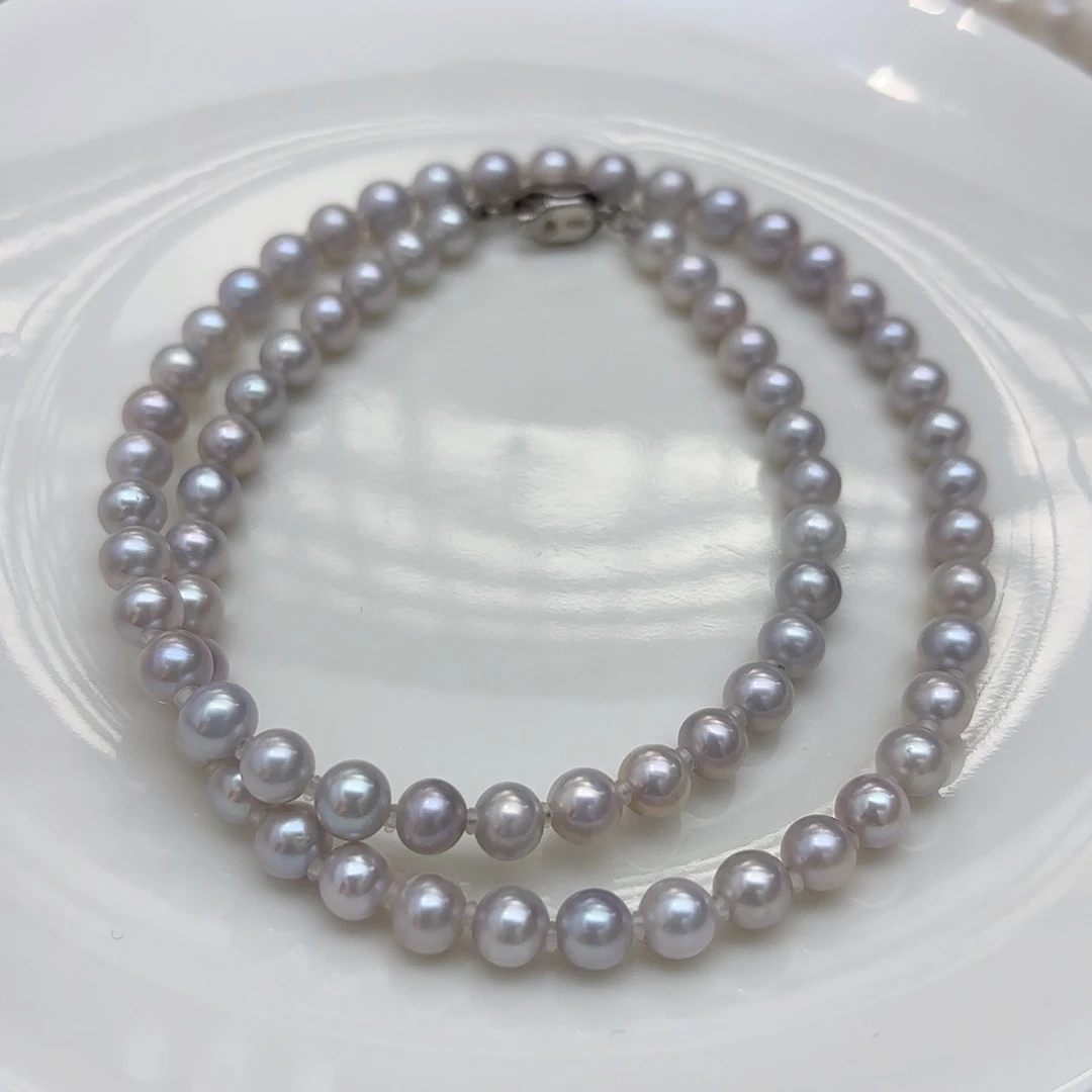 未镶嵌淡水珍珠颈饰无核5-6mm