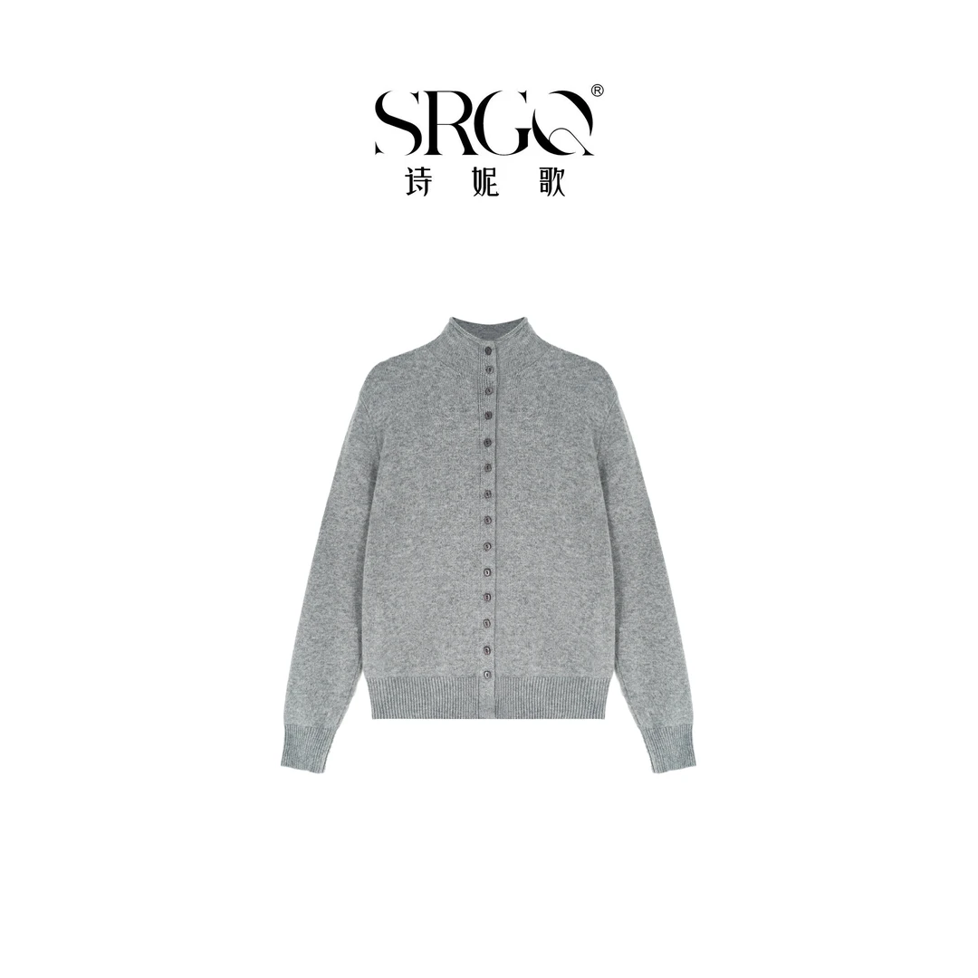 诗妮歌24AW定制 | 【关于淡人】秋冬高智感百搭休闲立领针织衫