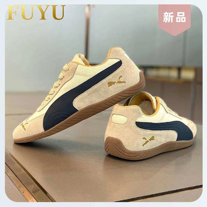 男士时尚复古轻便运动阿甘鞋秋冬新款潮流百搭舒适系带平跟休闲鞋