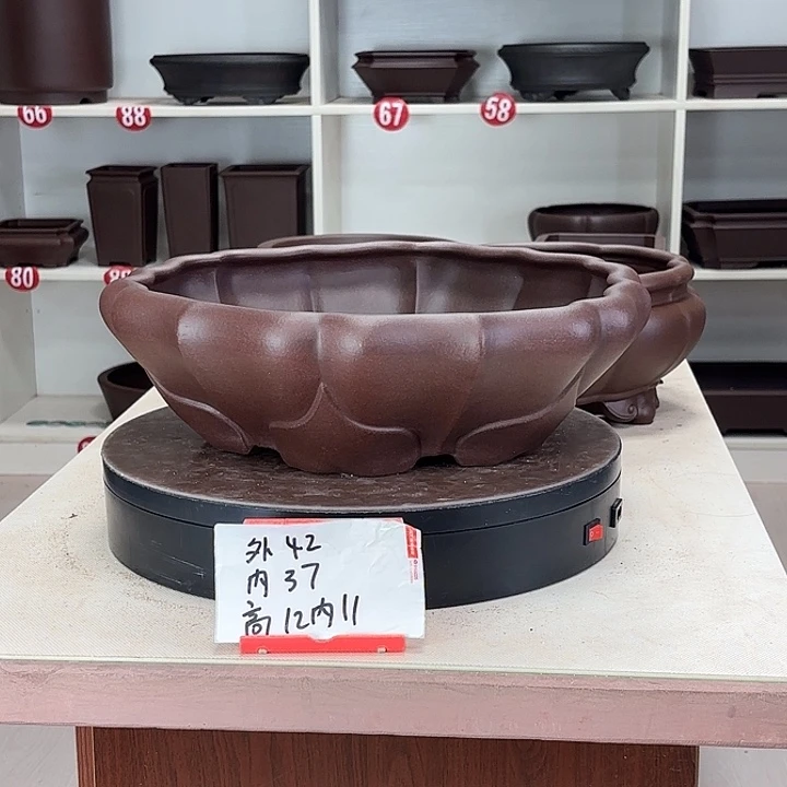 枫***韵花盆紫砂连花小号