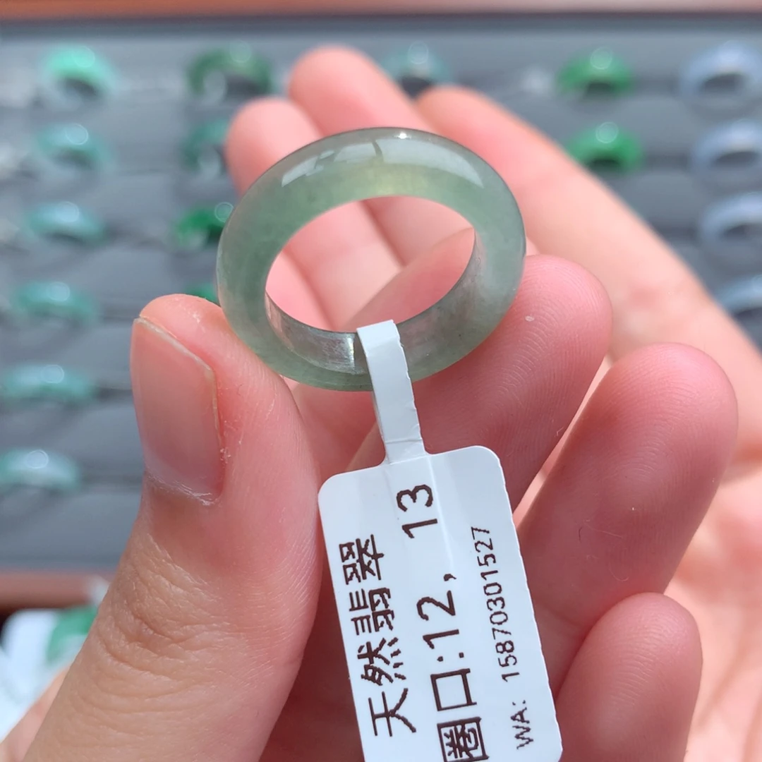 翡翠戒指未镶嵌天然