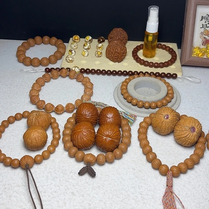 ꧁***℡吊坠猴头核桃38➕镶嵌款