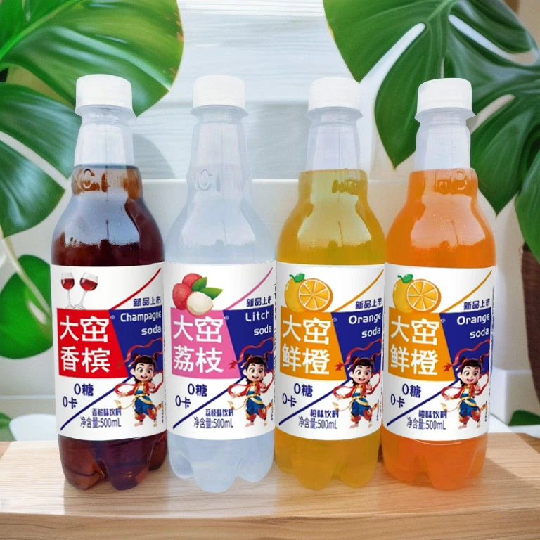 【整箱批发】大窋香橙荔枝嘉槟多口味500ML/瓶0糖0卡气泡水夏季饮料