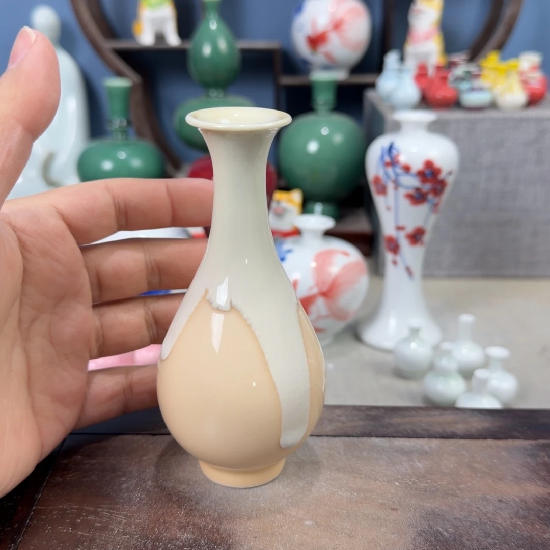 陶瓷手工小花器摆件