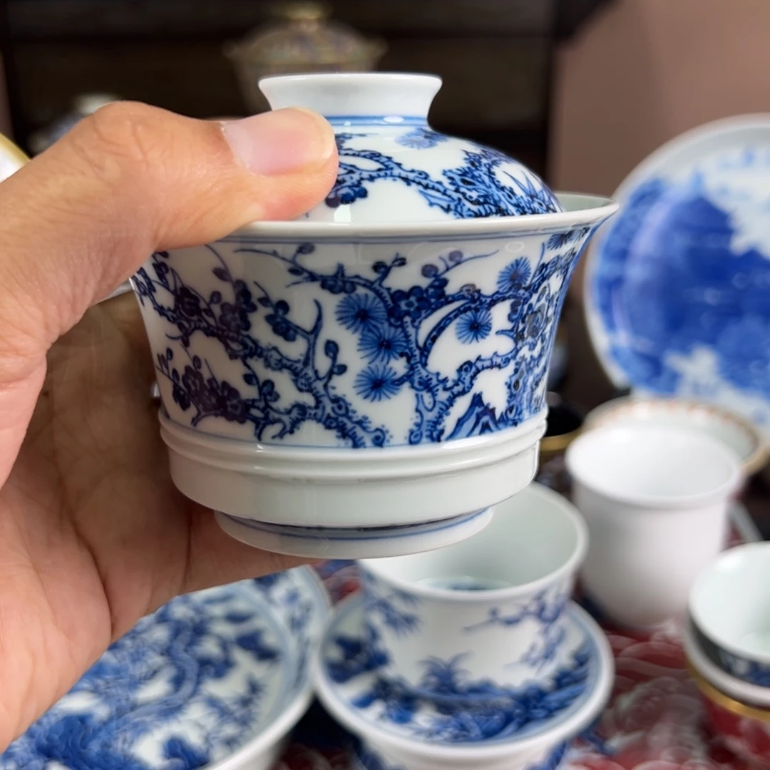 玩***志瓷片景德镇手工手绘陶瓷