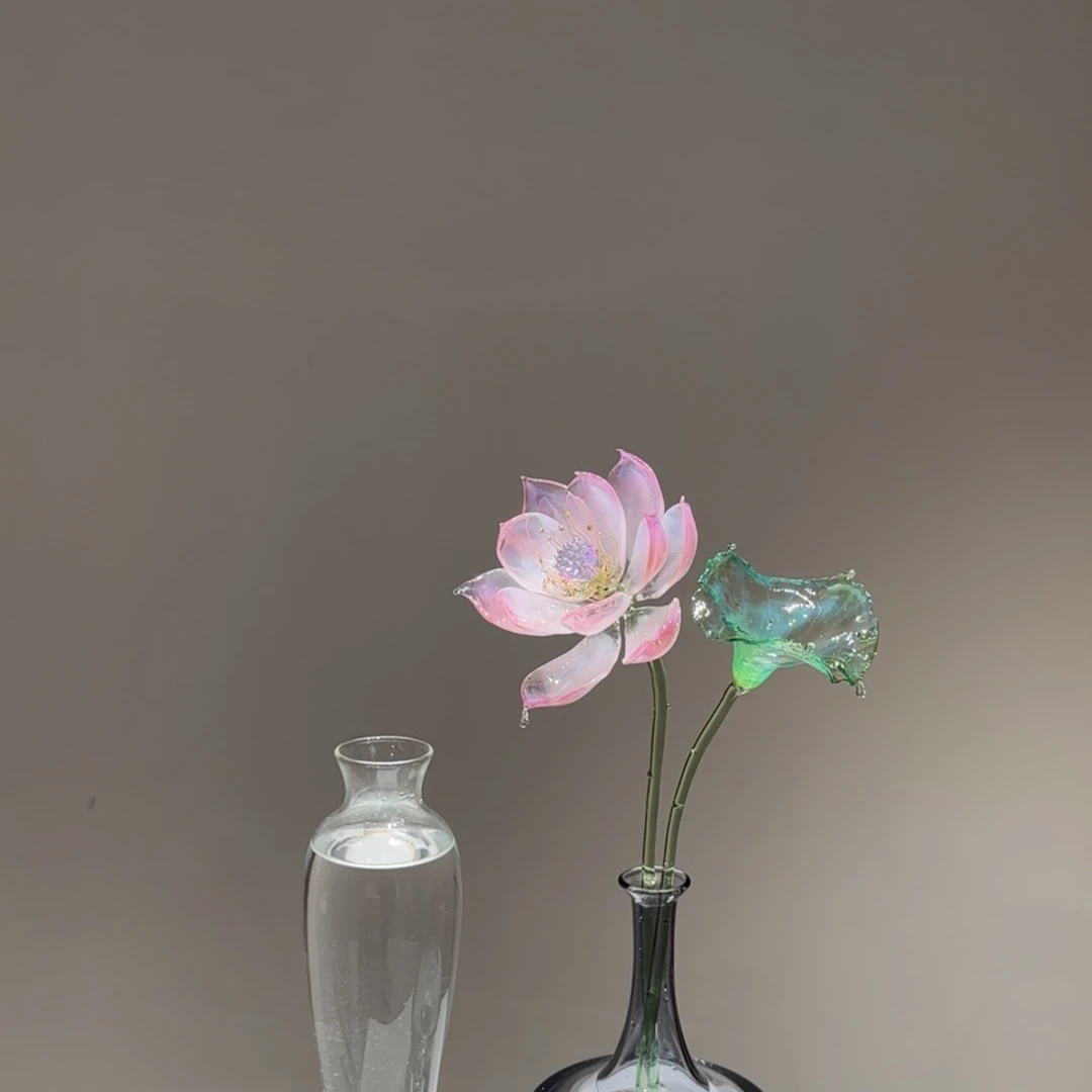 琉璃手工艺品琉璃荷花