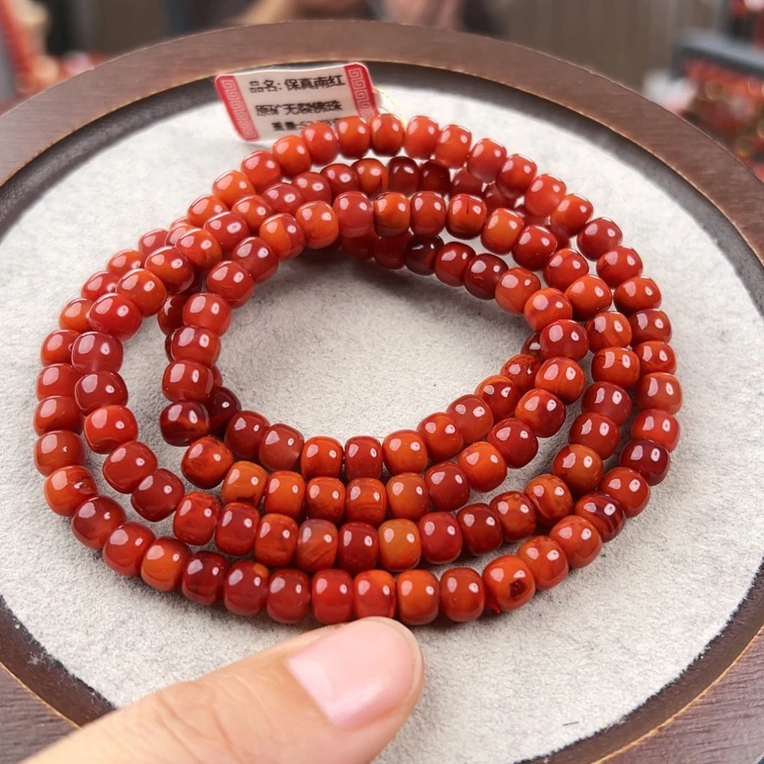 南红玛瑙手串未镶嵌