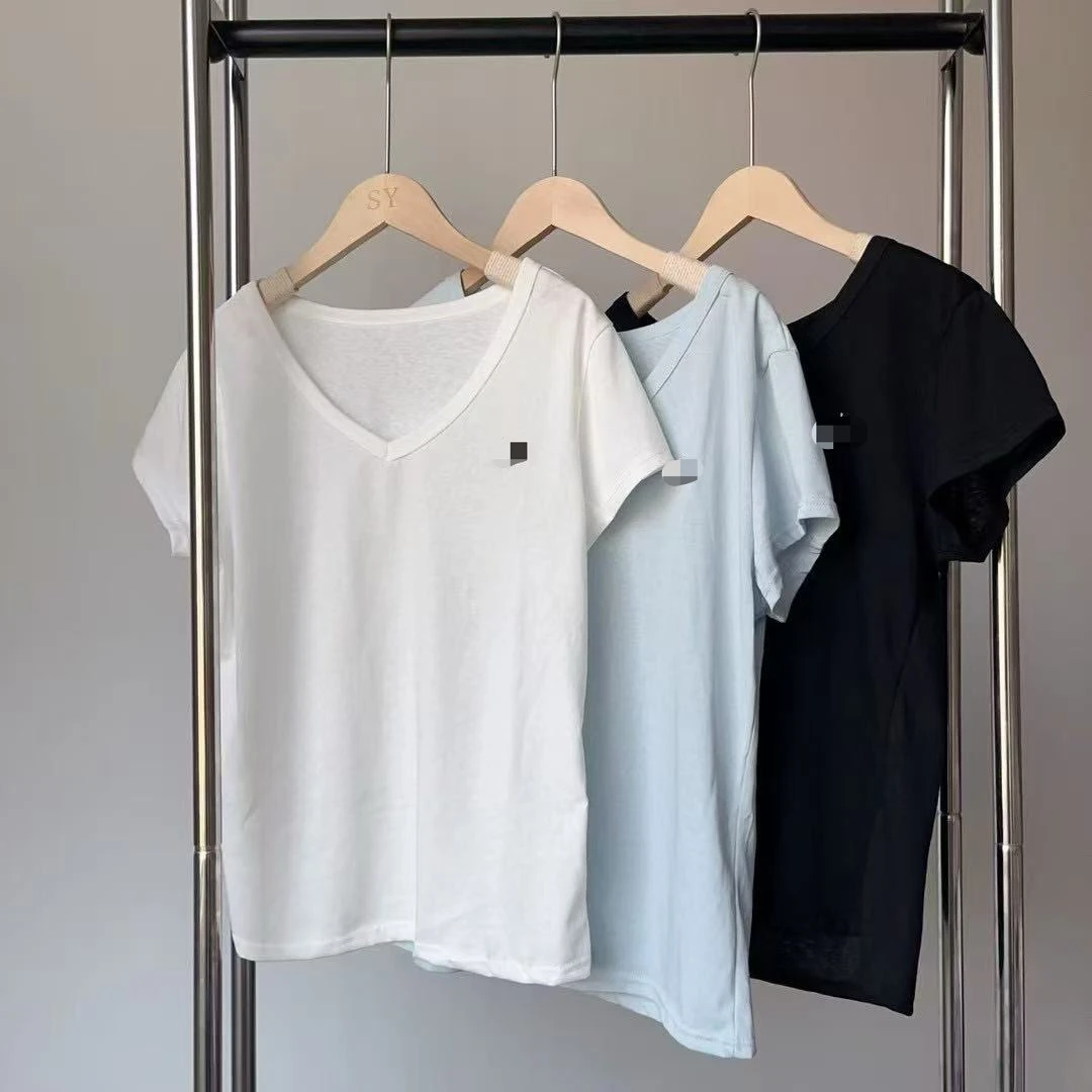 陈陈严选新款“al”夏季V领百搭舒适短袖（新）