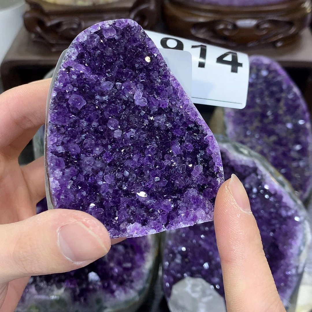 紫晶珠宝半成品未镶嵌914