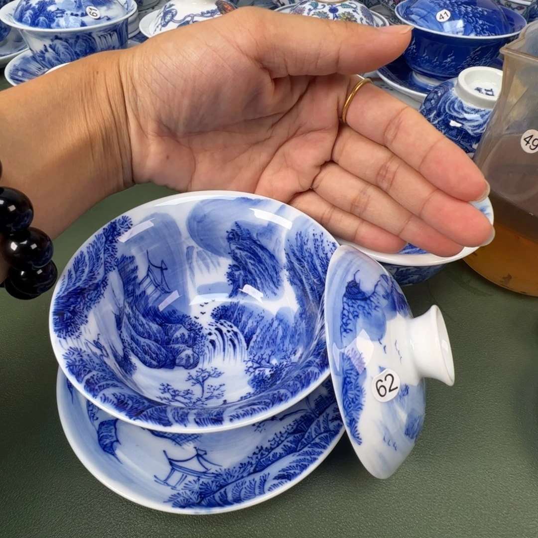 景德镇纯手工纯手绘茶具木木62