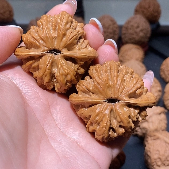 把件文玩核桃48玉髓狮子头