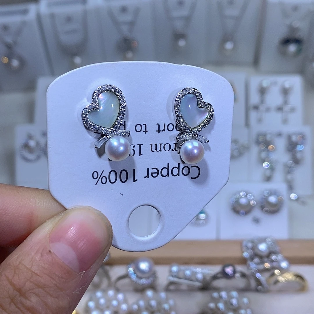 耳饰未镶嵌淡水珍珠