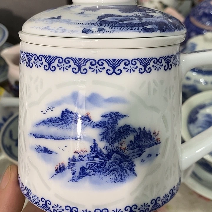 陶摆件景德镇陶瓷主人杯23345