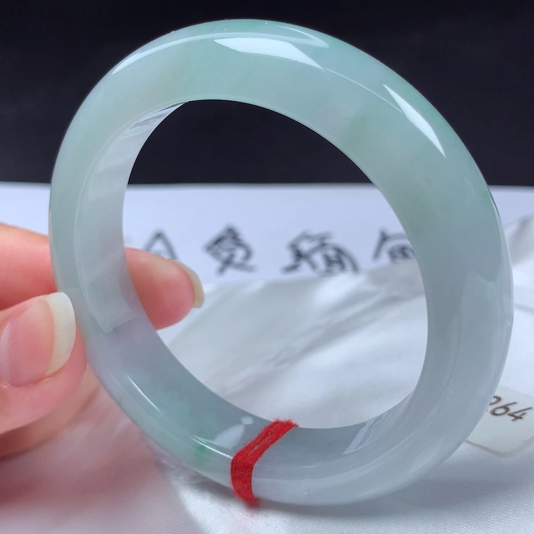 翡翠未镶嵌手镯55圈s1264