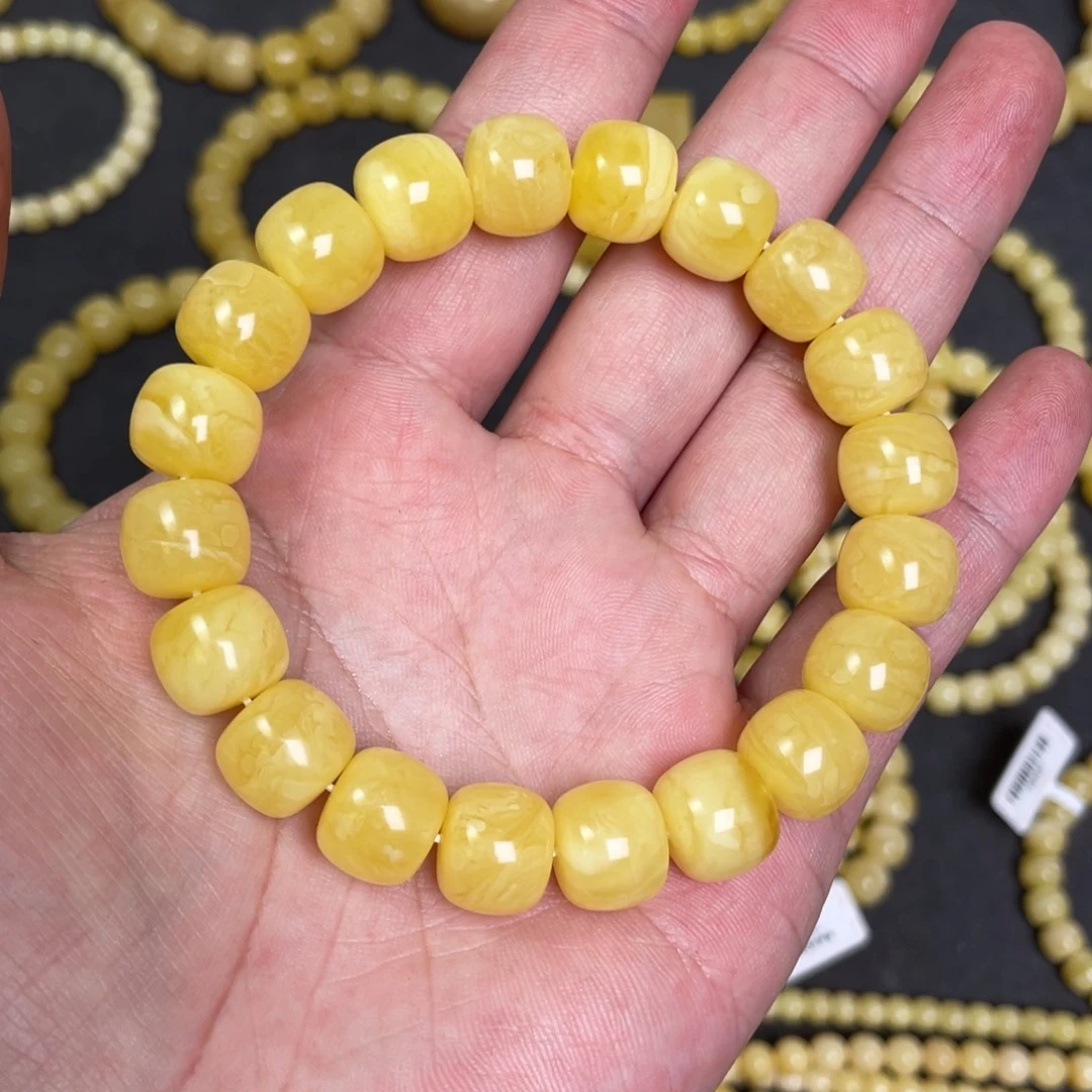 蜜蜡未镶嵌裸石蜜蜡手串12.3mm